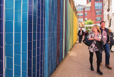 Johnson Tiles unveils wall of colour