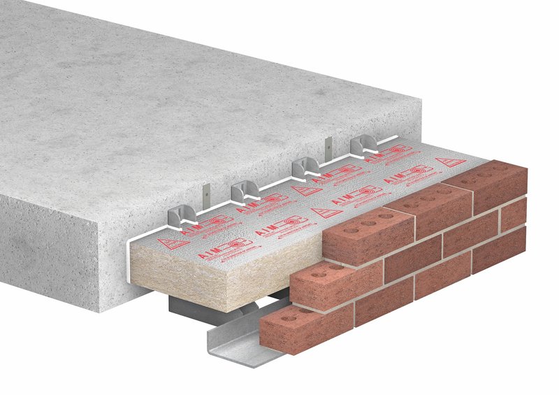 AIM Wall Cavity Barrier (Red Edition) - Masonry shelf full penetration